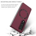thumbnail image 6 of K-Lion Folding Slim Case for Samsung Galaxy Z Fold 4 Compatible with MagSafe Hard PC Non-Slip Anti-Scratch Anti-Fingerprint Shockproof Magnetic Flip Case For Samsung Galaxy Z Fold 4,Winered, 6 of 8