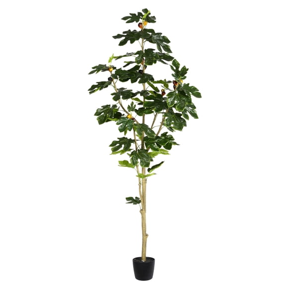 Vickerman 6' Artificial Potted Fig Tree.