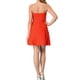 thumbnail image 3 of Vestido de Promoción Sin Mangas con Cremallera Expuesta para Mujeres Inspire Chic Mini A-Line Talla XL Naranja, 3 of 7