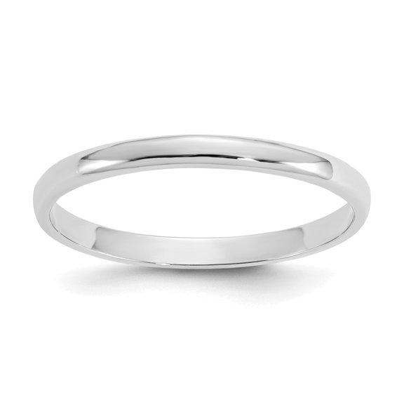 14K White Gold Madi K Polished Ring