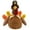 Yellow, variant on Thanksgiving Day Turkey Ornaments Handmade Gobbler Fall Autumn Stuffed Turkey Doll for Farmhouse Indoor Tabletop Decorations