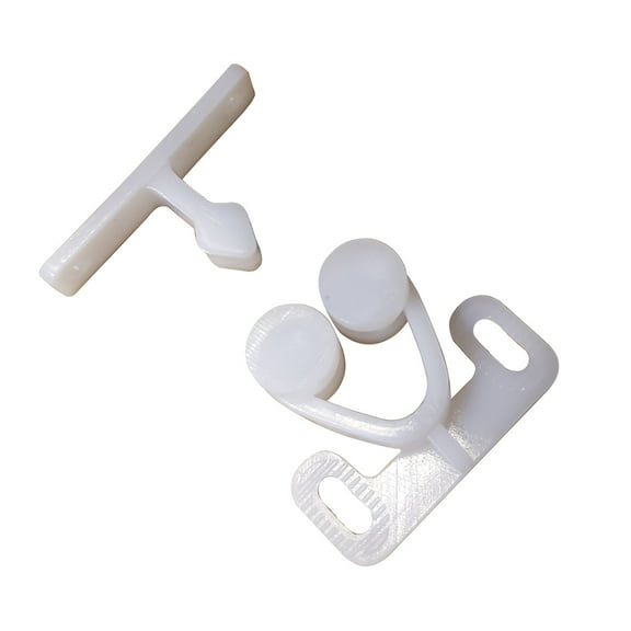 Sea-Dog Twin Roller Door Catch - White | Bundle of 2