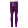 thumbnail image 3 of Zaldita Girls Full Length Leggings Kids Thick Warm Winter Leggings Scales Fish Pants Dancewear Activewear Purple 100, 3 of 7