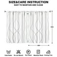 thumbnail image 2 of Grey Gradient Line Curtains-blackout Curtains Bedroom Decor Living Room Darkening Grommet Window Drapes 2 Panels Set 41"x63", 2 of 2
