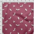 thumbnail image 4 of oneOone Rayon Pink Fabric Bird Craft Projects Decor Fabric Printed By The Yard 56 Inch Wide, 4 of 4