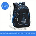 thumbnail image 5 of Lightweight School Bag with Simple Flame Pattern Letter Graphics - Large Capacity Backpack, 5 of 5