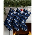 thumbnail image 3 of 3 Pcs Christmas Stockings,Blue Christmas Snowflake Pattern Stockings Christmas,14.8'' Xmas Stockings,Christmas Party Favors,Christmas Party Decorations,Christmas Stockings Personalized, 3 of 5
