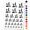 Black, variant on Woman Running on Treadmill Cardio Workout Gym Water Resistant Temporary Tattoo Set Fake Body Art Collection - Brown