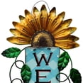thumbnail image 7 of Attraction Design Welcome Sign for Front Door Decor Hanging Sign, Metal Flower Welcome Door Sign Wall Art Decor Hanging for Indoor Outdoor Patio Garden Yard Sign Porch Decoration 15.25X8.5In (B), 7 of 7