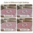 thumbnail image 7 of ODIKA Distressed Scroll Border Botanical Boho Ditsy Field Pink Vintage Refined for Small Living Room, Playroom, Bedroom, Easy Care Kids Safe, 7 of 7