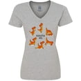 thumbnail image 3 of Inktastic Namaste Rex Yoga Master Women's V-Neck T-Shirt, 3 of 5