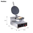 thumbnail image 5 of Bluelander Maquina para Conos de Helado, Incluye Molde Cónico, Waflera para Conos de Helado de Acero Inoxidable Medidas 27 * 25 * 32 cm, Temperatura 50° - 300°C, Wafflera 110 V, 5 of 5