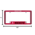 thumbnail image 5 of Houston Basketball Rockets (Set of 2) Chrome Metal License Plate Frames with Bold Full Frame Design, 5 of 6