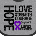 thumbnail image 4 of Inktastic Lupus Hope Love Strength 2 Boys or Girls Baby Bib, 4 of 4