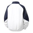thumbnail image 2 of IROINNID Men's Color Block Zip Up Track Jacket Turndown Collar Raglan Sleeve Lightweight Casual Sportswear Outdoor Windbreaker Top with Zipper Side Pockets, 2 of 5