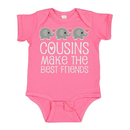 

Inktastic Cousins Make the Best Friends Gift Baby Boy or Baby Girl Bodysuit