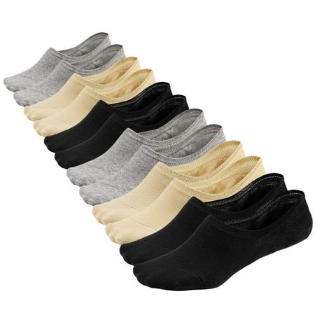 

Toes Home Women No Show Liner Socks Low Cut Non Slip Invisible Hidden Socks 6 Pairs