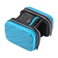 thumbnail image 3 of Bolsa frontal para cuadro de bicicleta, montaje frontal, desmontable, impermeable, fácil instalación. Azul, 3 of 9