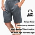 thumbnail image 3 of [5 Pack] Men's Dry-Fit Active Athletic Shorts Basketball Running Gym Workout with Two Side Pockets, 3 of 9