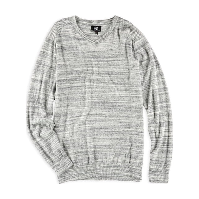Rock & Republic Mens Marled Knit Pullover Sweater, Grey, Big & Tall, 2XLT