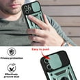 thumbnail image 4 of For Apple iPhone 11 Case, Ring Kickstand Magnetic & Slide Camera Protector Military-Grade Hybrid Rugged Drop Protection Phone Cover, 4 of 7