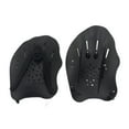 thumbnail image 1 of Paletas de natación, suministros para remos de natación, guantes de entrenamiento físico prácticos, aletas de mano para niños, adultos, hombres y Negro, 1 of 8