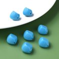 thumbnail image 3 of 500 g Opaque Acrylic Beads Nuggets Deep Sky Blue 15.5x14x11mm Hole: 1.8mm 380pcs/500g, 3 of 7