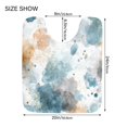 thumbnail image 2 of U-Shaped Toilet Mat Plush Bathroom Rug Mat Non Slip Bathroom Mats Watercolor Ink Splashes Pattern, 2 of 5