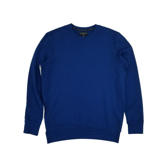 Shaquille O'Neal Mens Big & Tall Blue Fleece Crew Pullover Sweatshirt 2XL