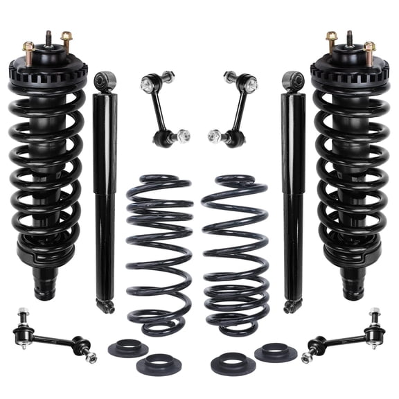 Detroit Axle - 4.2L Suspension Kit for 2004-2007 Chevrolet Trailblazer GMC Envoy Buick Rainier Isuzu Ascender Oldsmobile Bravada 2005 2006 Replacement