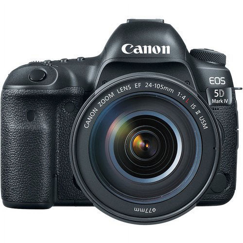 Canon EOS 5D Mark IV DSLR Camera with 24-105mm f/4L II Lens (Intl Model) - Starter Bundle - image 2 of 3