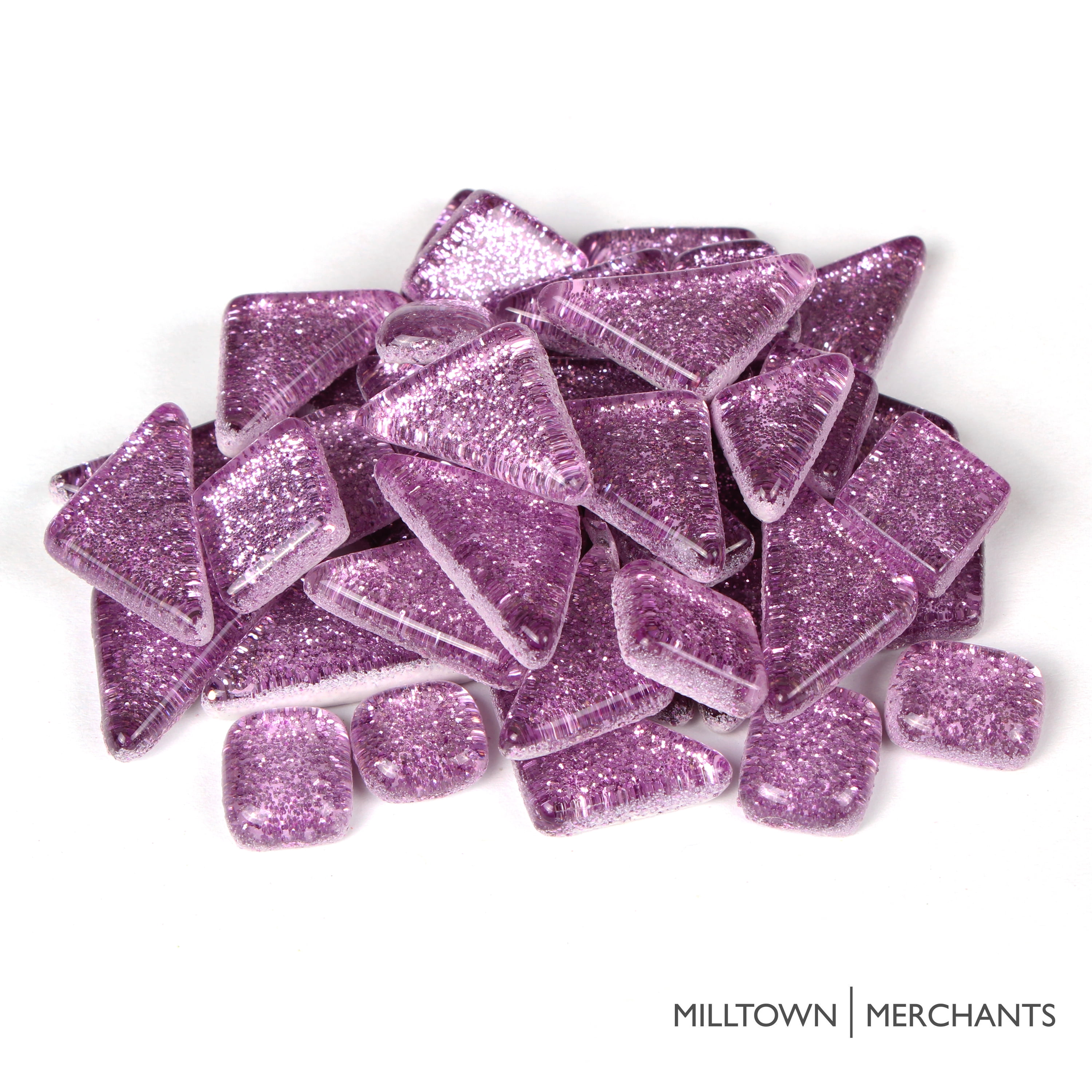 Milltown Merchants Glitter Mosaic Tile Pieces Bulk Sparkle Mosaic