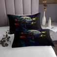 thumbnail image 3 of Dragonfly Quilt Set Universe Planet Bedspread Set King,Rustic Aesthetic Animal Coverlet Set Galaxy Moon Quilted,Boho Bedroom Decor, 3 of 5