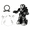 1Pack-Black, variant on Remote Control Battle Robot, Electric Fighting Robot with Adjustable Sound & Light for Boys Kids Gifts-Black