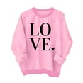 thumbnail image 2 of Meichang Sweatshirts à Col Rond pour Femmes, Sweatshirts de la Saint-Valentin, Sweatshirts Graphiques Cœur, Manches Longues Décontractées, Coupe Ample, Vacances, 2 of 3