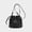 Black, variant on Drawstring Bucket Bag, Faux Leather Crossbody Shoulder Purse Adjustable Strap for Women, Black
