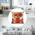 thumbnail image 3 of Cute dog Linen toss pillowcase decoration pillowcase gifting preferred 24x24 inch cushion cover 2 sets sofa pillowcase sofa bedroom living room car, 3 of 5