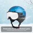 thumbnail image 4 of Abbraccia Casco de esquí outdoor con gafas, doble capa antivaho, protección auditiva, transpirable, adulto, 4 of 6