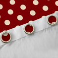 thumbnail image 4 of Homewish Teens Female Men Polka Dots Curtains Pack of 2 (42x84 Each),Red Wheat Curtains Blackout,Minimalist Vintage Geometric Circle Bedroom Curtains,Super Cozy Room Decor, 4 of 6