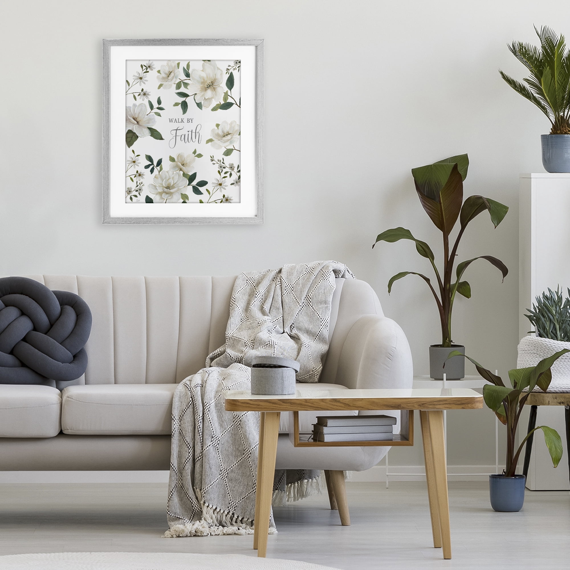 Stupell Industries Floral Walk By Faith Gray Framed Print Under Glass, design by Nan