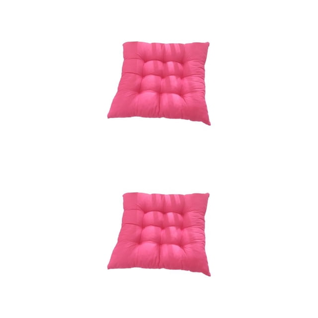 ZheElen Polyester Cotton Cushion With Strap Comfortable And Breathable No Slipping Polyester Fabric Is Comfortable roseo 2Set