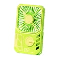 thumbnail image 4 of Ventilador portátil de mano, multifuncional, ajustable, ligero, personal, mini ventilador Verde, 4 of 9