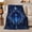 Blue Light Star, variant on Celestial Mystic Crystal Ball Cosmic, Mystical Celestial Art Scene, Warm Flannel Blanket for Home Library and Reading Nook, Celestial Art Lovers Housewarming Gift, Celestial Home Decor