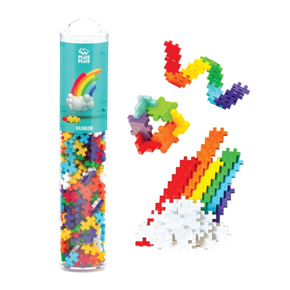 Building Blocks PLUS PLUS 240 piezas Rainbow Mix para niños de 5 a 12 años PLUS PLUS PLUS PLUS