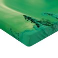 thumbnail image 2 of Ambesonne Aurora Borealis Fitted Sheet, Icy Pine Tree, Full Size, Fern Green, 2 of 3