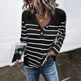 thumbnail image 4 of ketyyh-chn99 T Shirt Dress Women Women's Off The Shoulder Tops Long Sleeve Cross Wrap Ribbed Knit Tee Shirt Blouse, 4 of 5