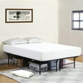 thumbnail image 2 of Adel Extra Long Twin Size Low Profile Bed Foldable Metal Frame Black - Saltoro Sherpi, 2 of 6