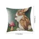 thumbnail image 3 of CaiYueKe Easter Rabbit Floral Pillow Cover - Sofa Cushion Case Home Decor Throw Pillow for Living Room Couch Bedroom Outdoor Indoor Decorative Accent Spring Holiday Farmhouse Decor, 3 of 8
