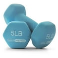 thumbnail image 4 of HolaHatha 3, 5, and 8 Pound Dumbbell Hand Weight Set with Storage Rack, 4 of 7
