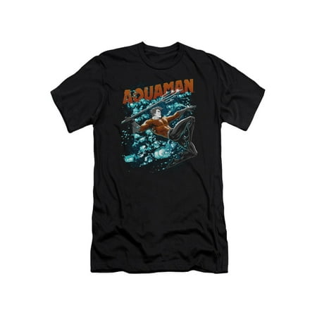 DC Comics Aquaman Whirlpool Adult Slim Fit T-Shirt Tee